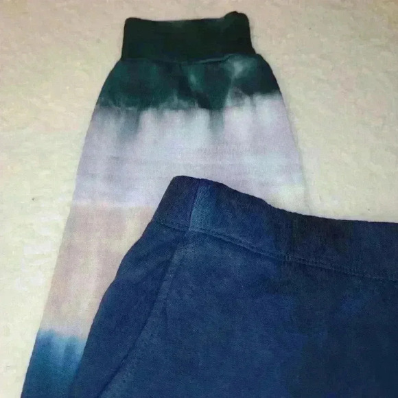 Monrow Sweatpants Womens Small Tie Dye Cotton Pockets USA Athleisure - Picture 2 of 16